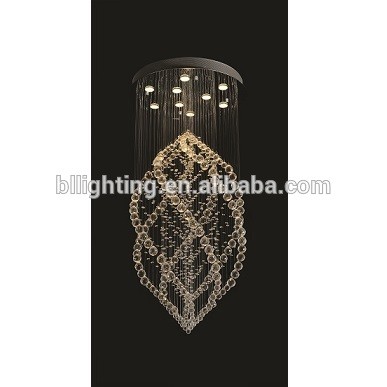 Dubai fancy crystal chandelier for house decoration pendant lamp