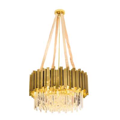 Modern luxury lighting wholesale crystal lamp Villa chandelier crystal pendant lamp K9 crystal light for hotel